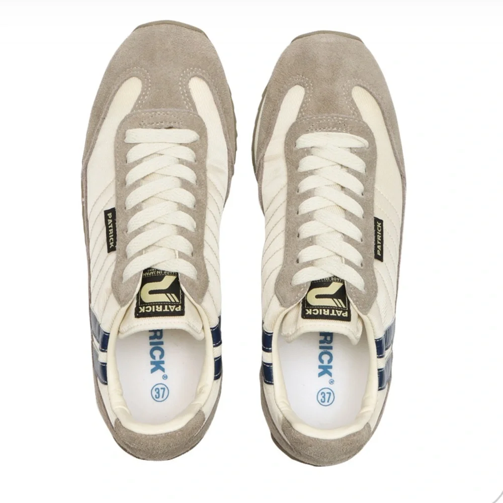 Patrick Marathon unisex size 41 sneakers,‎ Men’s 8, Blue and Cream